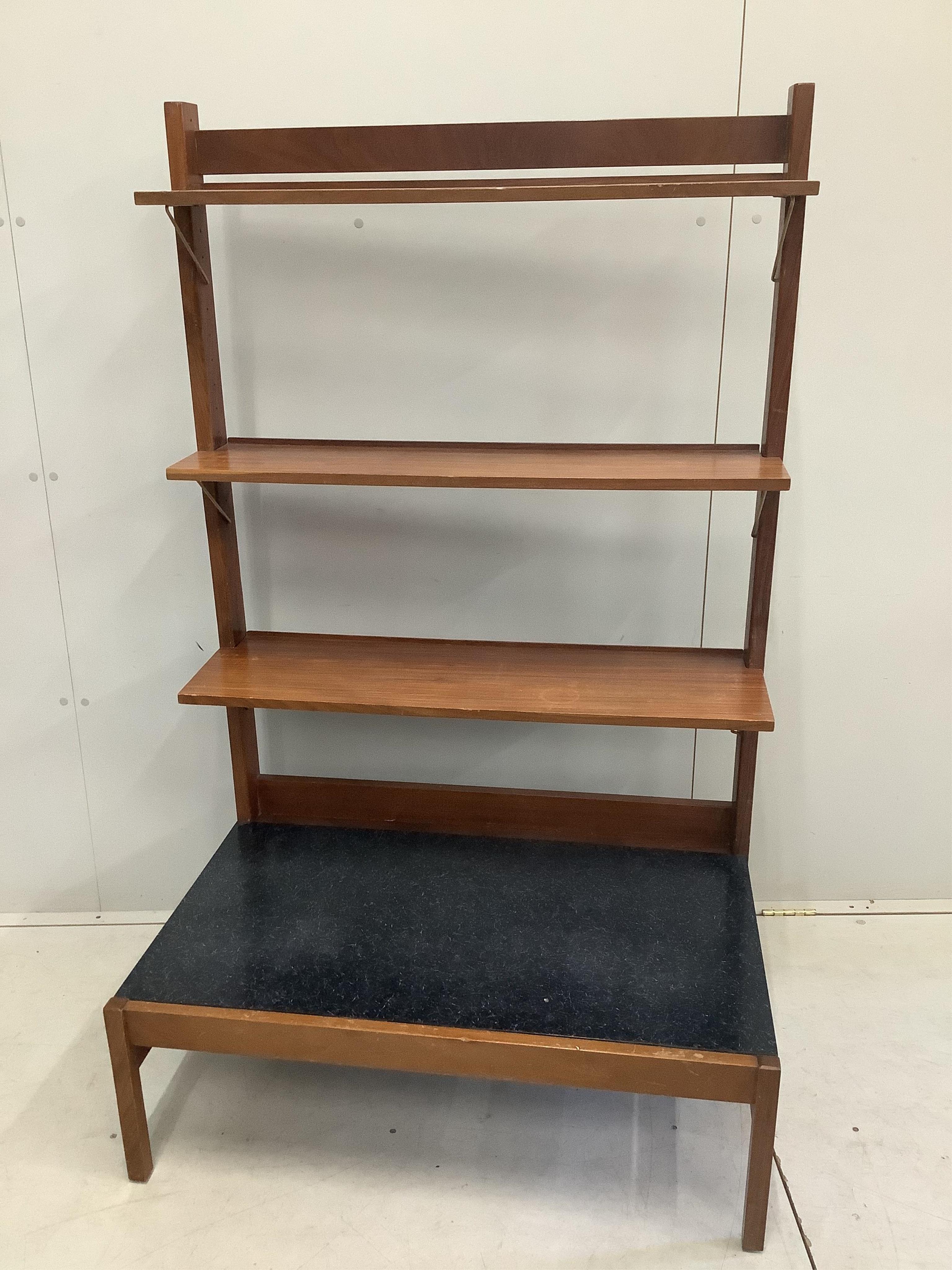 A Guy Rogers open unit, width 91cm, depth 59cm, height 150cm
